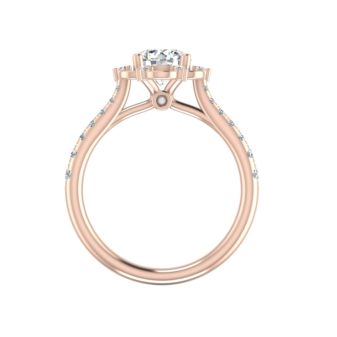 Oaklynn Halo Engagement Ring